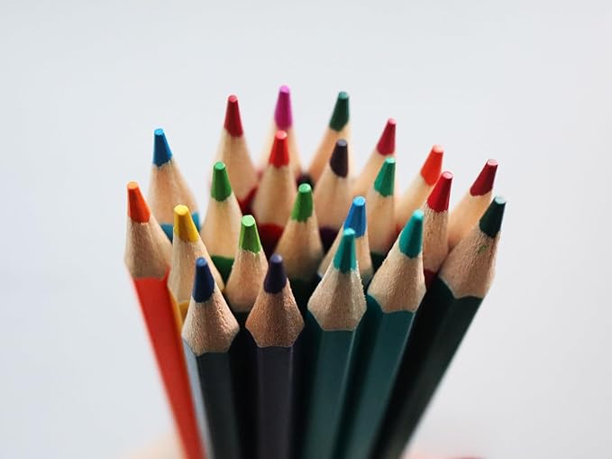 SKKSTATIONERY 50Pcs Colored Pencils,50 Vibrant Colors, Drawing Pencils for Sketch, Arts, Coloring Books, Back to school Christmas Gifts