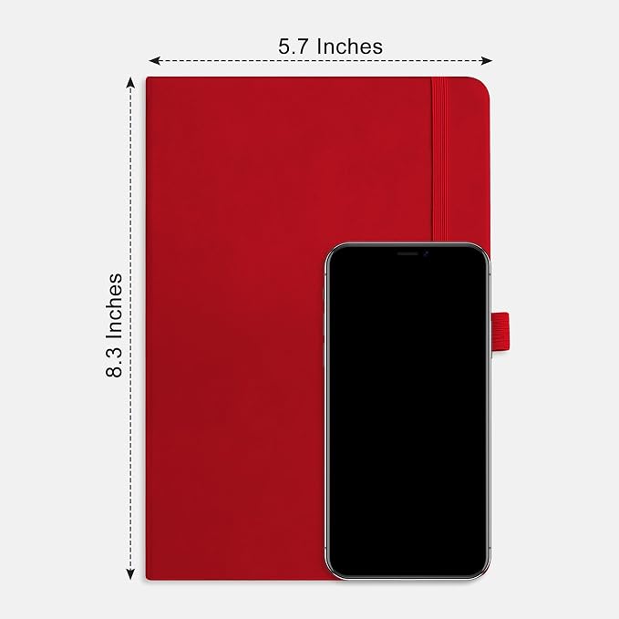 AHGXG Graph Grid Paper Notebook, 160 Pages, A5 Medium Size (5.7'' x 8.3'')