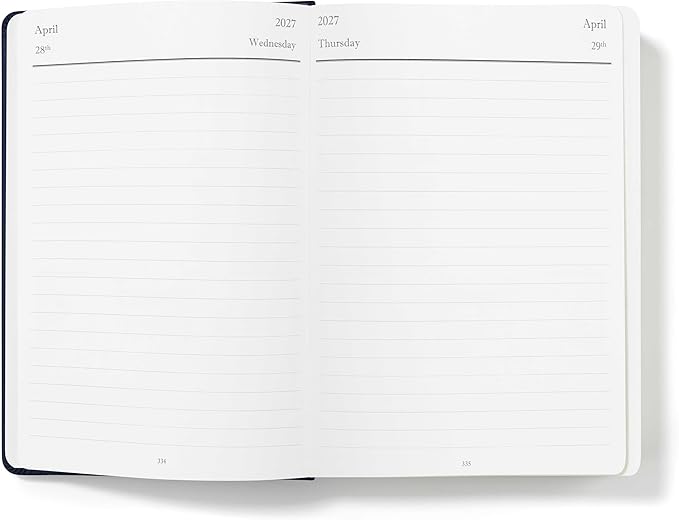 Wykeham's Executive 2026-27 Daily Journal Planner – Customization Available – Mid-Year Academic Diary – July 2026 to June 2027 (Personalized Royal Blue, 8.5"×5.5")