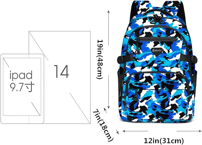 Casual Lightweight Backpacks for Boys & Girls, School Bookbags, 15 "Laptop Backpack, Travel Bag (212-slan)
