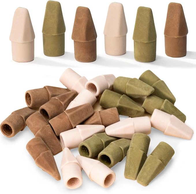 Mr. Pen- Pencil Erasers Toppers, 30 Pack, Colorful