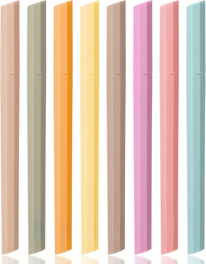 Mr. Pen- Aesthetic Highlighters No Bleed, 8 Pack, Chisel Tip, Cute Bible Highlighters Assorted Colors for Journaling, Highlighting, Underlining, Fast Dry, Back to School Supplies