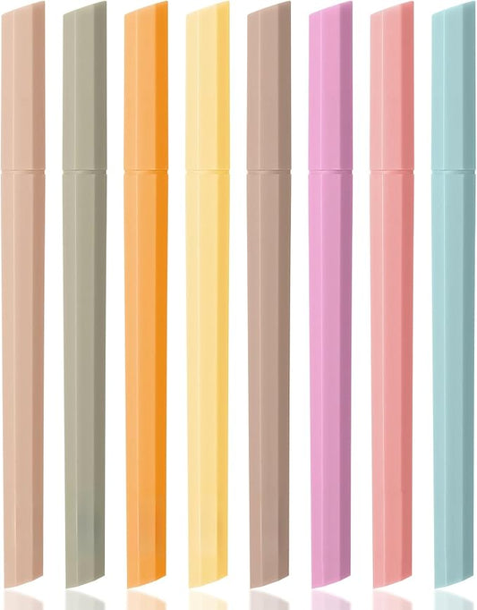 Mr. Pen- Aesthetic Highlighters No Bleed, 8 Pack, Chisel Tip, Cute Bible Highlighters Assorted Colors for Journaling, Highlighting, Underlining, Fast Dry, Back to School Supplies