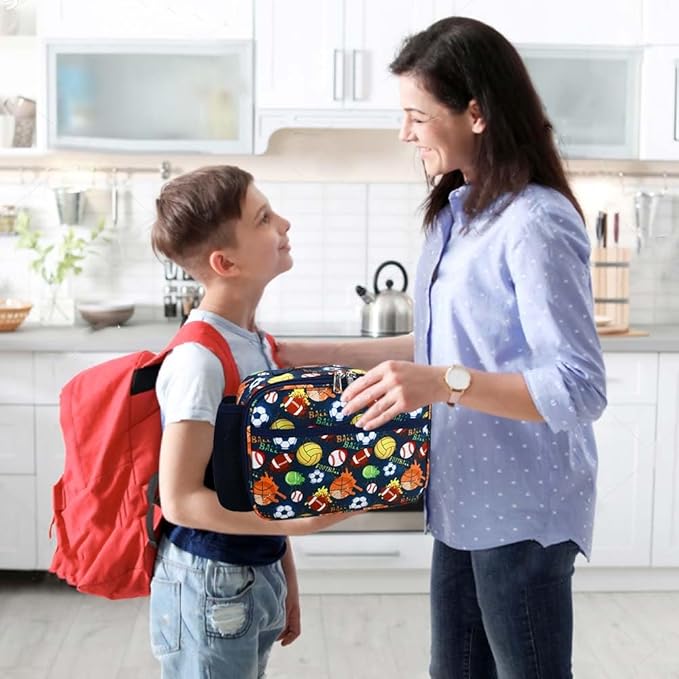 RHCPFOVR Kids Lunch Bag - Insulated Lunch Box for Boys Girls,Washable Lunch Bag and Reusable Toddler Leak-proof Lunchbox for School and Daycare