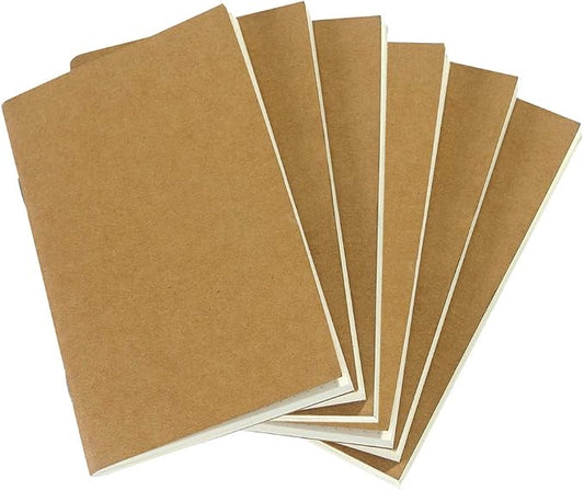 Dotted Notebook Journal, Pocket 3.5 x 5.5 Memo Book - Thick Dot Grid Paper - Total 192 Sheets / 384 Pages
