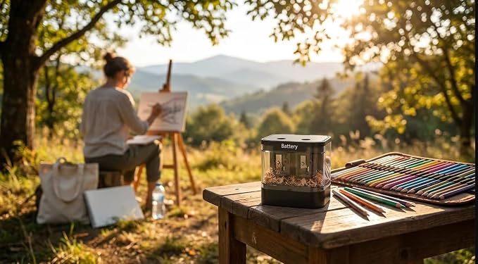 Dual Power Electric Pencil Sharpener, Dual Hole for Standard &Jumbo Pencils