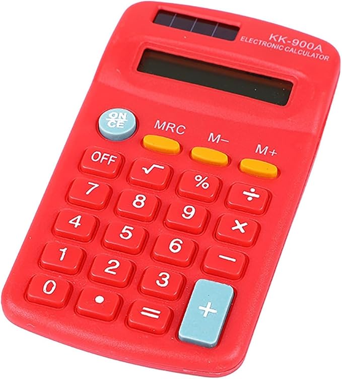 Calculators Desktop,12 Digits Big Buttons Dual Solar Power and Battery Basic Calculator with Large LCD Display,Basic 4 Function Calculator for Students Business Office Home School