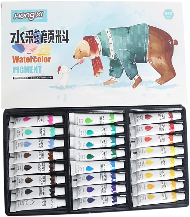 Mini Travel Watercolor Paint Set Portable Watercolor Kit watercolor set for Artists and Beginners