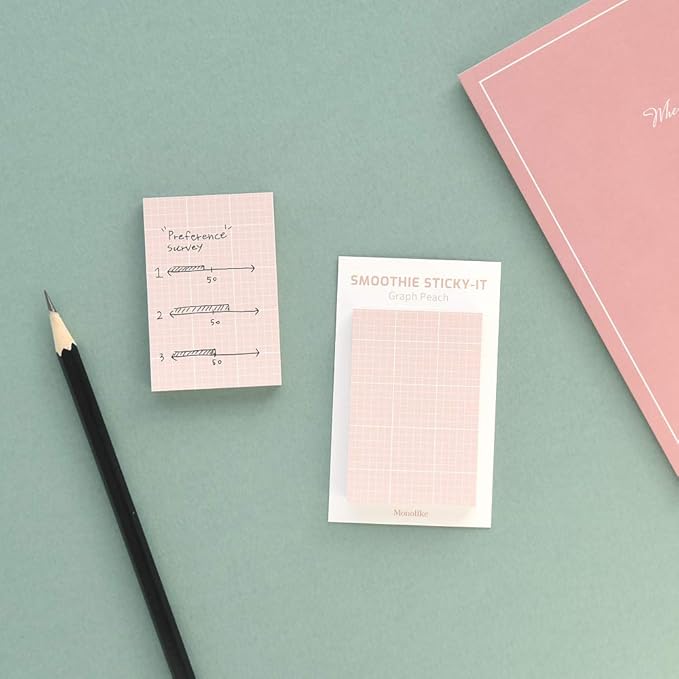 Monolike Smoothie Graph Sticky-it - 5p Set Self-Adhesive Memo Pad 50 Sheets