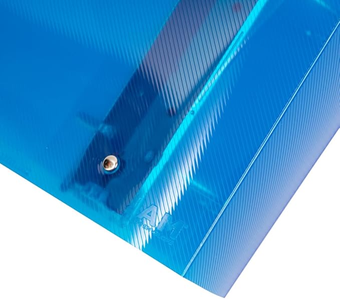 JAM PAPER Plastic 4 inch Binder - Blue 3 Ring Binder - Sold Individually