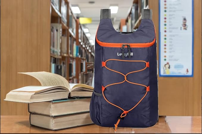 levayhill 16L Lightweight Foldable Hiking-Backpack Small Packable-Daypack For Travel,Ultralight Water-Resistant Gym Bag Men Women Easy Carry-on (Dark Blue)