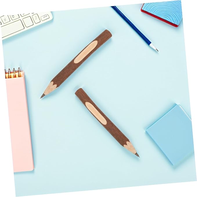 Wooden Ballpoint Pens Natural Tree Branch Writing Pens 13cm Biodegradable Eco-friendly for Office School Journaling 10pcs