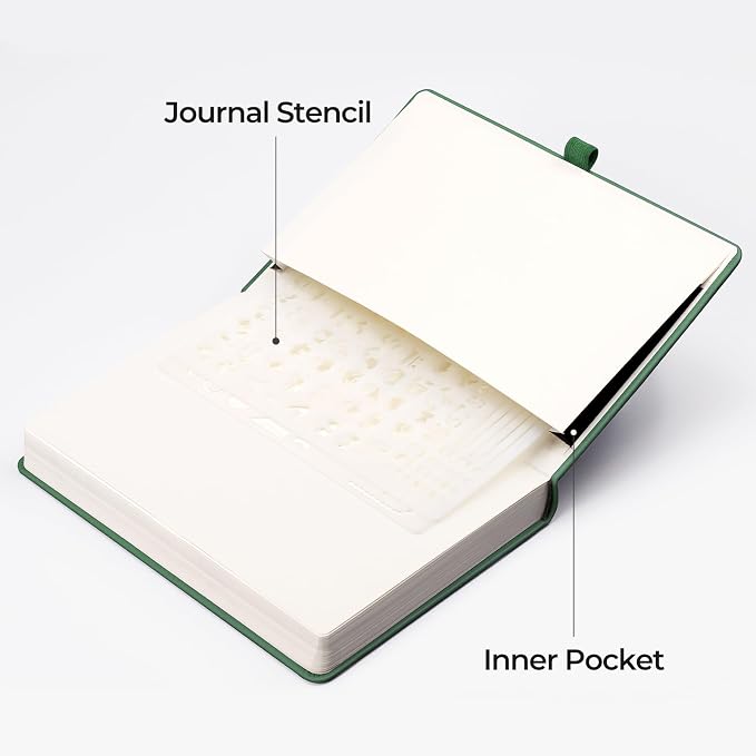 EMSHOI Dotted Journal Notebook, 320 Pages, A5 Size (5.7'' x 8.3'')