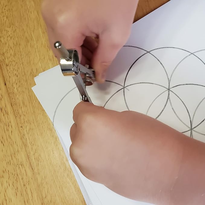 13 Pcs Compass and Protractors Set Math Compass Geometry Tool Metal Geometry Kit Precision Drawing Tool Circle Triangle Ruler Protractor with Storage Case for Kids Architects Engineers Students