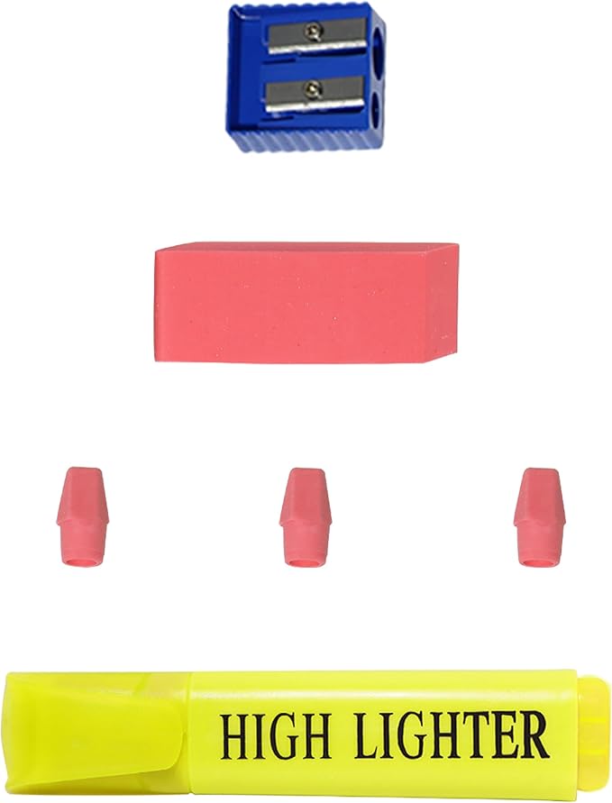 Moda West 22 Piece Bulk School Supplies Kits, Value Pack of 48 Kits - Essential Box of School Supplies Kit with Pens, Pencils, Crayons, and More for Elementary, Middle, and High School Students