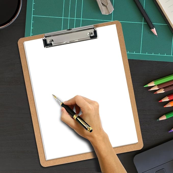 7" x 9.25" Blank Print Paper, 100Sheets/200Pages Classic Size Blank Loose-Leaf Paper, DIY Template Printing in Happy Planners