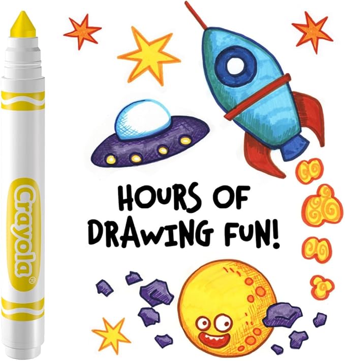 Crayola® Washable Broad Line Markers, Yellow, Pack of 12 Markers