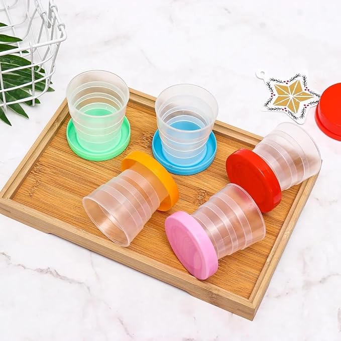 Portable Plastic Retractable Folding Cup Telescopic Collapsible Outdoor Travel, Practical Household Supplies Kitchen Supplies,Collapsible Cup,Kitchen Storage and Organization