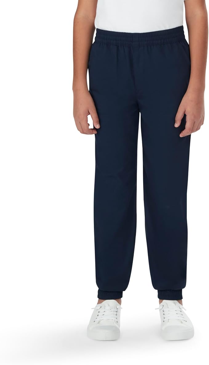 French Toast Boys' Pull-on Twill Jogger-Style Pants