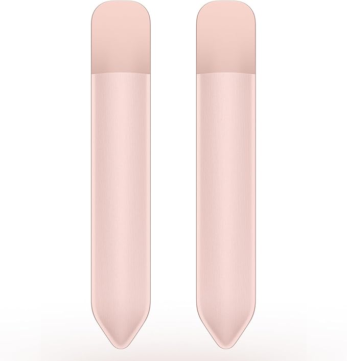 MoKo Pencil Holder Sticker Fit Apple Pencil Pro, Apple Pencil (USB-C), Apple Pencil 1st/2nd Generation, Elastic Pencil Pocket Pouch Adhesive Sleeve Attached to iPad Case for Stylus Pens, 2PC Rose Gold