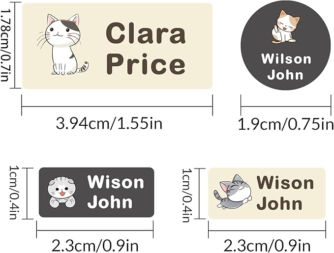 304 Personalized Daycare Labels with Name,Custom Waterproof Name Stickers,No Iron Sticker for Clothing Tags,Water Bottles,School Supplies,Personalized Name Stickers Labels for Clothes,Lunch Box