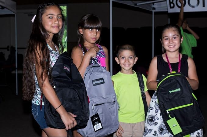 Trail maker 24 Pack- Classic 17 Inch Backpacks in Bulk Wholesale Back Packs for Boys and Girls (Black Color Trim Pack)