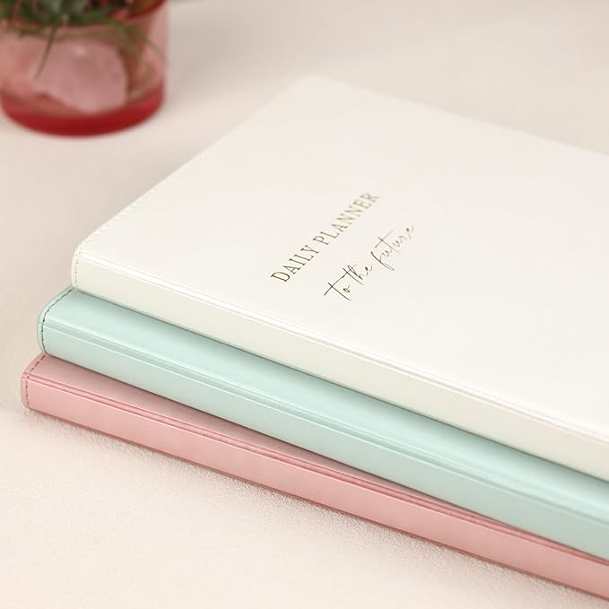 2026 Daily Planner - Undated Monthly & Daily Planner for 180 days Planning Your Success - Hourly Schedule, To Do List, and Notes for Productivity - Aesthetic, Academic, Stylish School or Office Supplies (Pale Green)