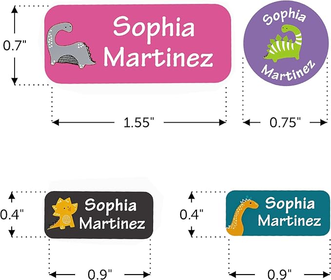 Waterproof Custom Name Stickers (135 Labels) - Personalized Daycare Labels for Clothing, Water Bottles, Lunch Boxes & School Supplies - Ideal for Camp & Daycare - No-Iron (B0GTFMYNDB)