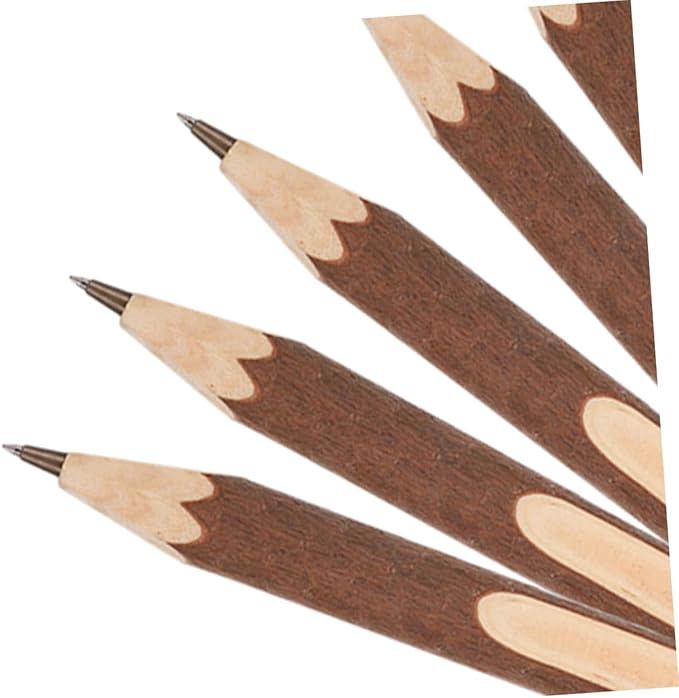 Healifty Natural Tree Branch Wooden Ballpoint Pens 13cm, Biodegradable Eco-friendly Writing Pens, Lightweight Comfortable Grip for Home and Office Use, 10pcs