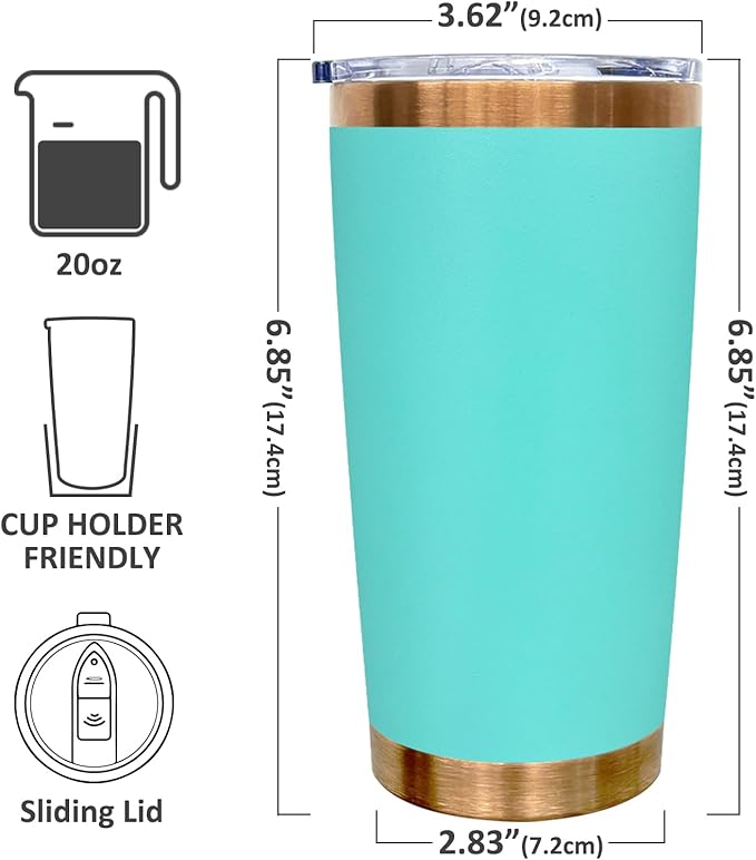 20 oz Tumbler Bulk 12 Pack Stainless Steel Tumblers with Lids and Straws, Double Wall Vacuum Insulated Travel Coffee Mug for Laser Engrave, Powder Coated Cups for Hot and Cold Drinks (Mixed C,12 pack)