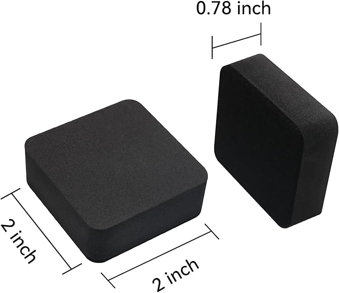 Dry Erase Erasers, 24 Pack Magnetic Whiteboard Erasers for Kids and Students, Mini Dry Erase Board Erasers for Classroom Home, and Office, Black