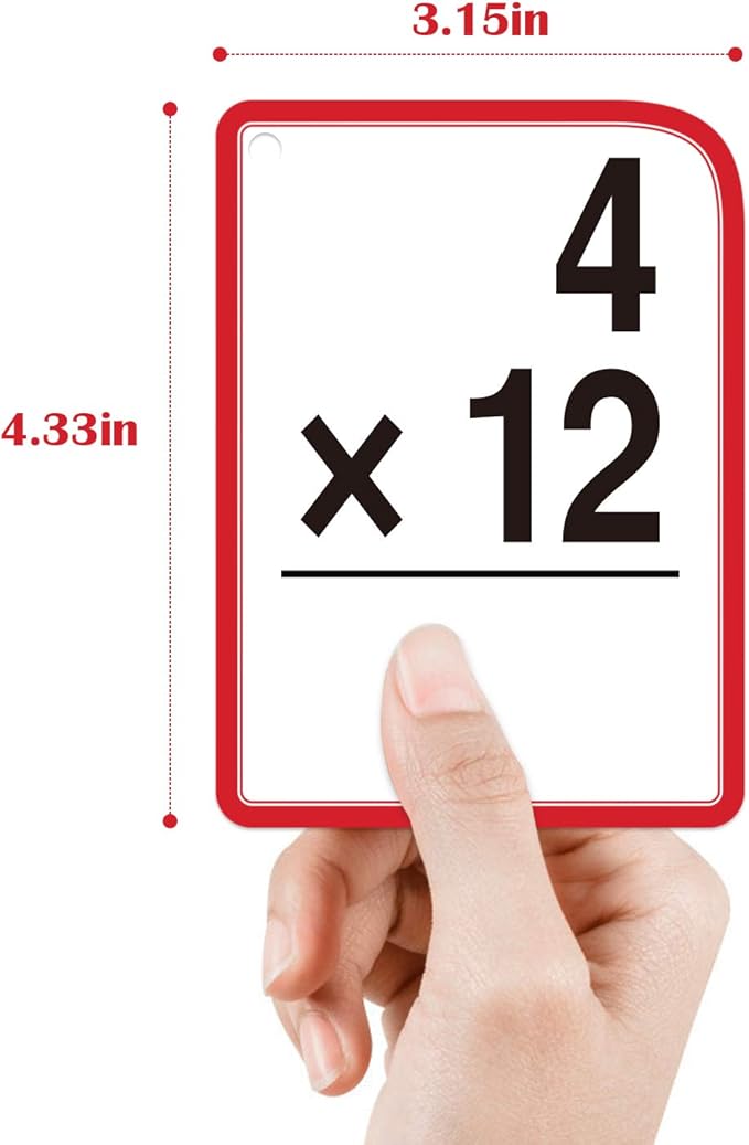 Multiplication Flash Cards for 3rd Grade – 175 Math Flash Cards – Times Table Flash Cards – All Facts 0-12 Color Coded – Multiplication Games, 1st 2nd 4th 5th 6th Grade