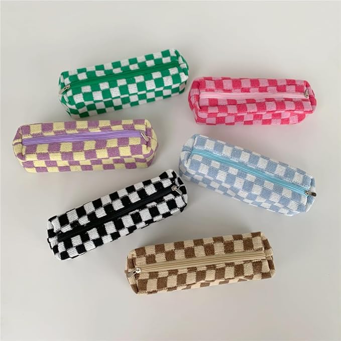 Pencil Case Pen Case Office College School Storage Bag Pouch Holder Box Organizer Makeup Pouch Cosmetic Bag Aesthetic Cute Pencil Case for Girls Boys Kids (Purple)