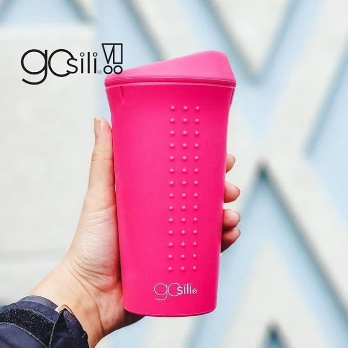 Printed Silicone Travel Mug - Confetti