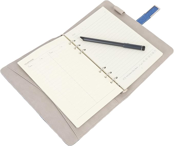 Qinlorgo Smart Digital Pen Notebook Set, Bluetooth 5.0 Reusable Notebook, Smart Pen Set with Real Time Sync Note Taking & Convert to Text, Compatible with Android Phones Tablets (Blue)