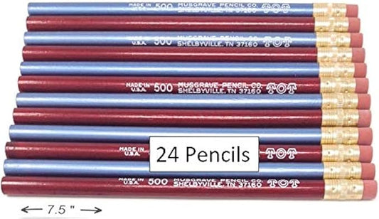 TOT Primary Size Pencils, Pencils for Beginning Writer, Set of 24