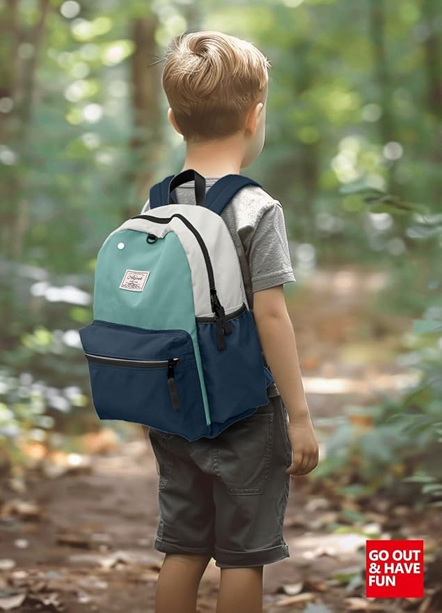 atgark Toddler Backpack for Boys 2-5: Preschool Kindergarten 13" Daycare Backpacks Fit A4 Folder