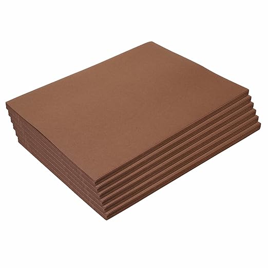 Colorations 9" x 12" Mediumweight Dark Brown Construction Paper - 300 Sheets, Bulk Pack Art Paper, Arts and Crafts, School Supplies, Drawing, Coloring, Painting, 3D Art