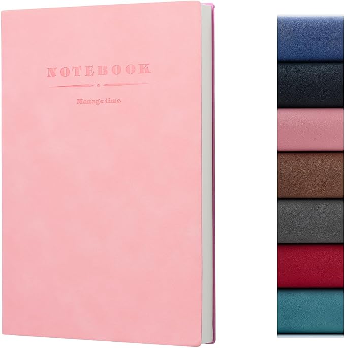 360 Pages B5 Journaling Notebooks, 100 Gsm Paper Thick Lined Journal Notebook for Women Men, Journals for Writing Soft Cover College Supplies for for Work Note Taking, Perfect for Office School, Pink