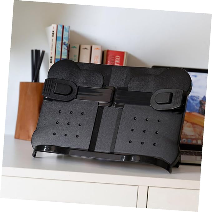 Ipetboom Student Book Holder Reading Rack with Silicone Anti-Skid Pads Compact Portable Bookstand for Textbooks Cookbooks Tablets and Documents Desktop Book Rack for School and Office Use