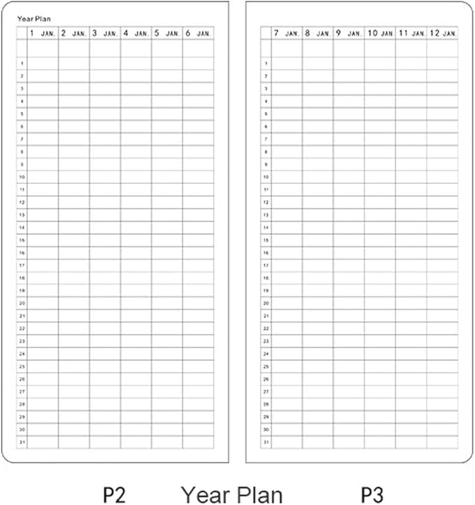 Undated Pocket Weekly Planner Schedule Organizer Agenda Year Month Week Plan A6 Notebooks (A6 undated planner Blue)