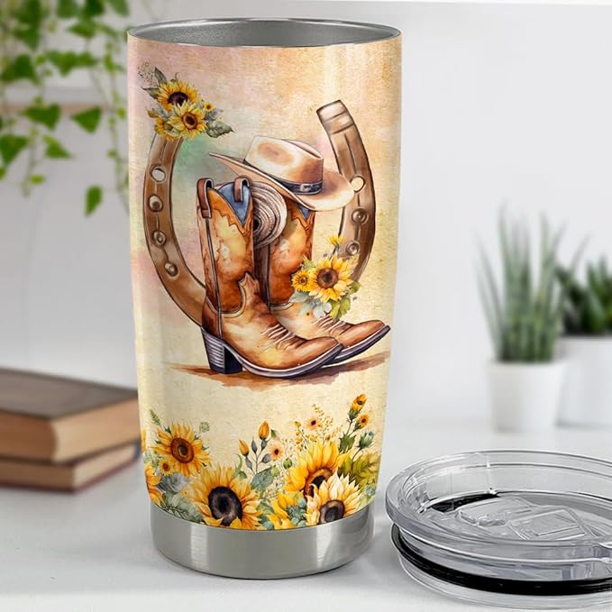 Horse Tumbler 20oz Horses Gifts for Women Girl Stainless Steel Insulated Tumblers Coffee Travel Mug Cup Equestrian Gift for Birthday Christmas