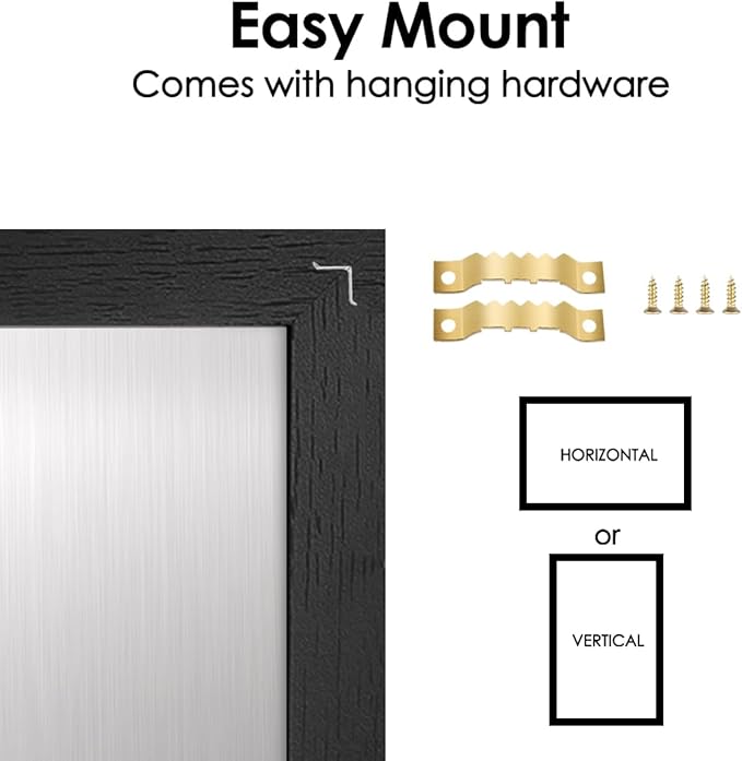 Dry Erase White Board for Wall, Magnetic Whiteboard, Hanging Board for Decoration/Planning/Drawing/Memo,for Office/School/Home 17.7"x 23.6"-Black