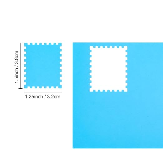 Stamp Punch, 1.5X1.25 inch Large Rectangular Postage Stamp Punch, Lever Paper Punches for Crafting, Stamps Shapes Paper Puncher, Rectangular Craft Hole Puncher for Crafting DIY Scrapbooking