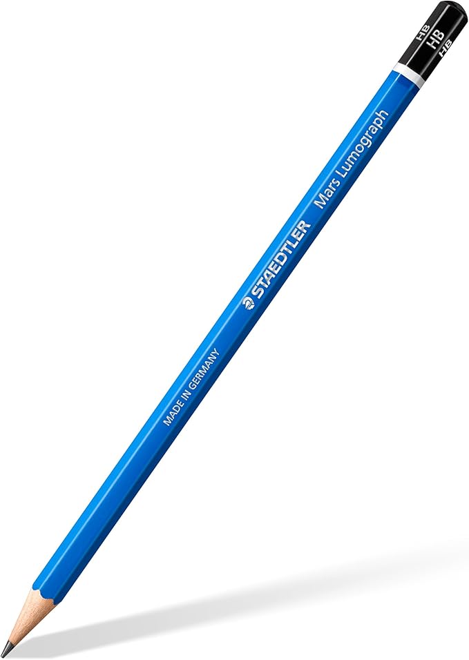 STAEDTLER Mars Lumograph Drawing Pencils: Set of 24 in Metal Case - Presharpened Graphite Art Pencils - Hardness Grades 12B-10H - For Drawing, Shading, Drafting & Illustrating - All Skill Levels