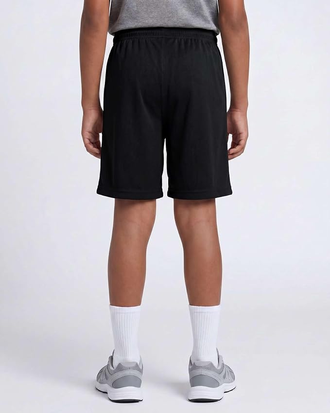 Real Essentials 5 Pack: Boys' Mesh Basketball Athletic Shorts with Pockets – Teen Kids Youth Quick Dry Soccer Running Gym