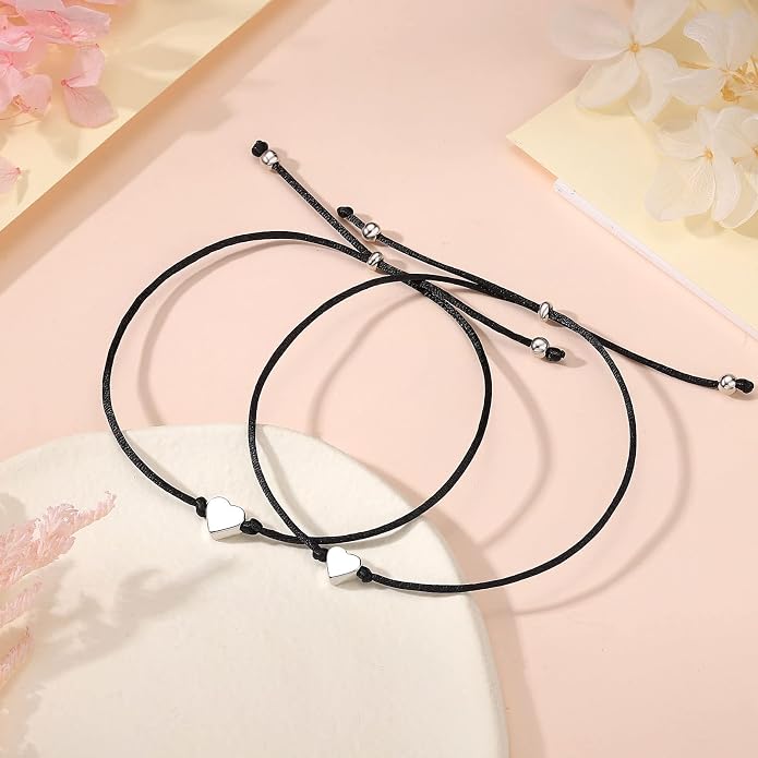 UNGENT THEM Big & Small Heart Bracelets Back to School Gifts for Girls
