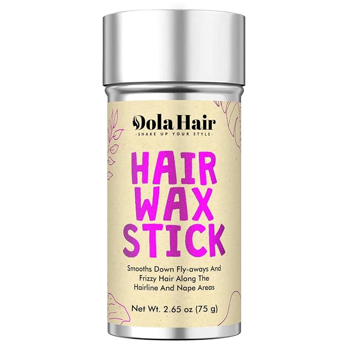 Dolahair Hair Wax Stick - Flyaway Control and Styling Pomade for Kids, Women, and Men - Slick Back Hair Bun Maker and Hair Accessorie for Teen Girls (1 Pack of Wax)