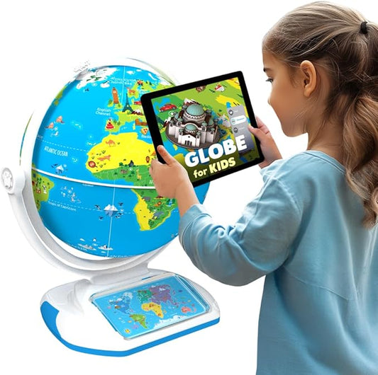 PlayShifu Interactive Globe for Kids – Orboot Earth Explorer: Tech Powered Interactive Globe for Kids | Smart Gift for Ages 4+ | 400+ Wonders, 1000+ Facts | Constellation Mode & Fun Games | Magic Stylus | Educational STEM Toys for the future scientists