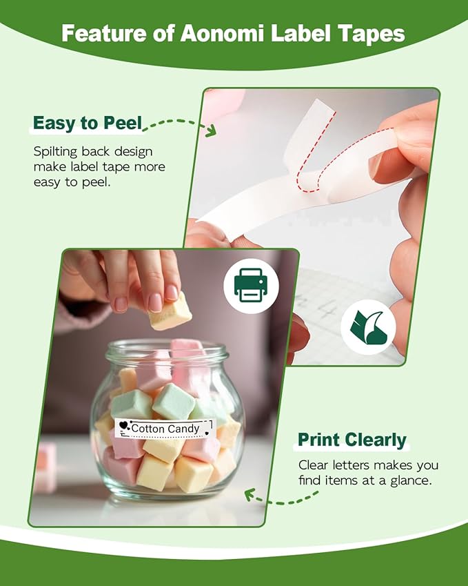 Replace for Dymo Letratag Refills White Paper 12mm Compatible for Dymo Label Maker Refills White Paper 1/2'' for Letra Tag Label Maker Refills 91330 for 100H 100T Plus 200B QX50 XR XM 2000,5-PK